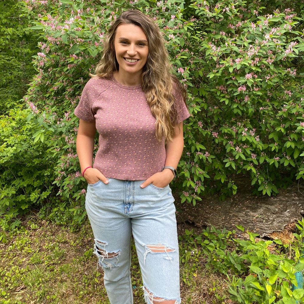 Ribbed cropped top